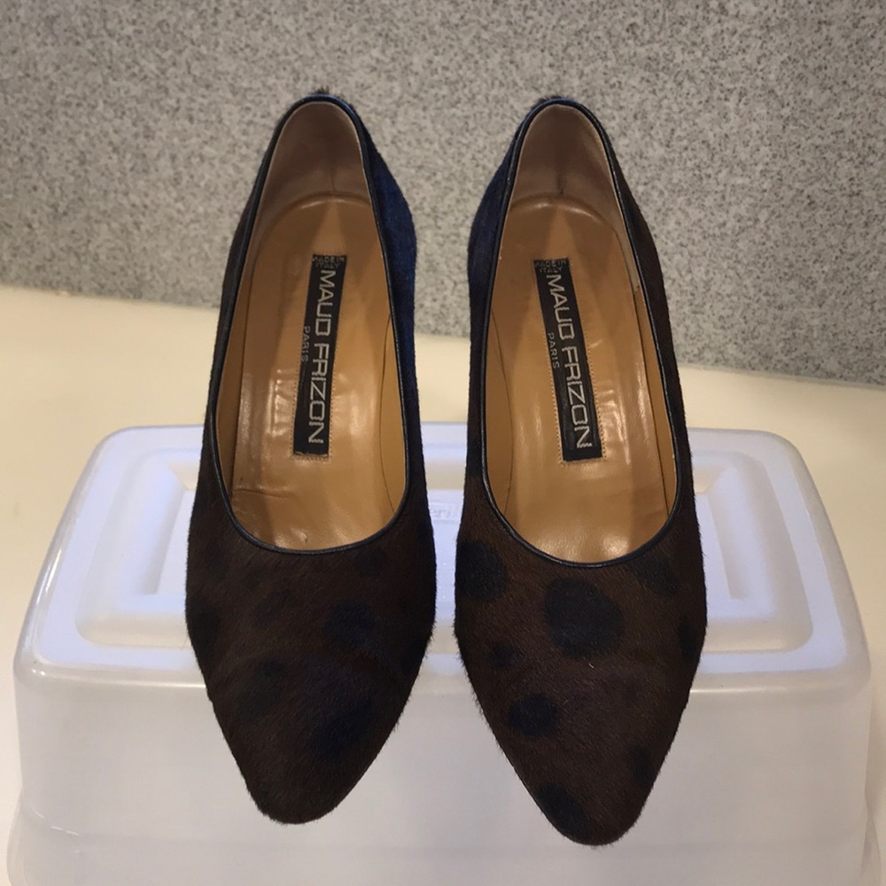 insane vintage Maud Frizon pony hair pump